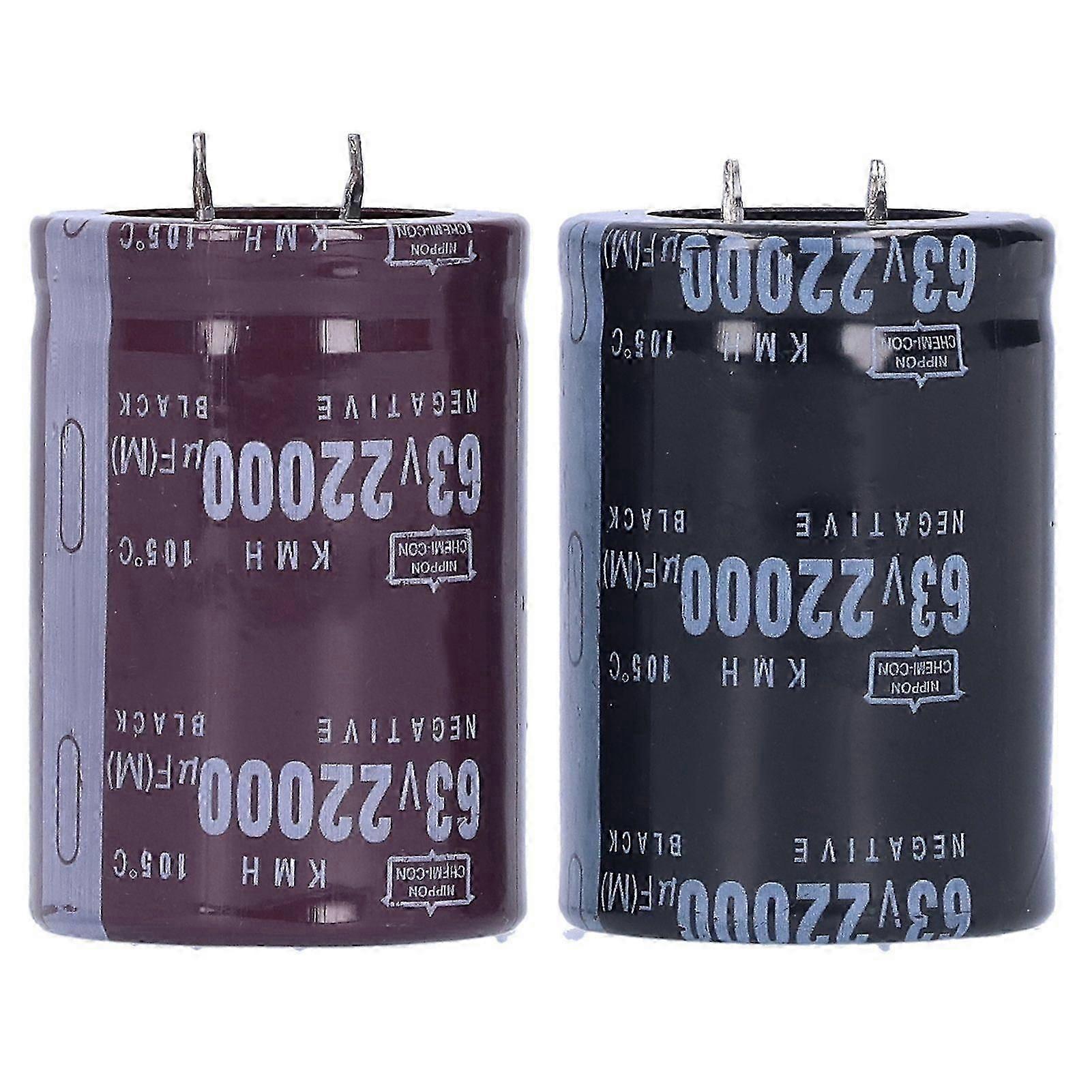 Condensateur Électrolytique 22 000 F, Composants De Stockage D'Énergie En Aluminium, 105 Ω, 35 X 50 Mm, 63 V, Qualité Supérieure