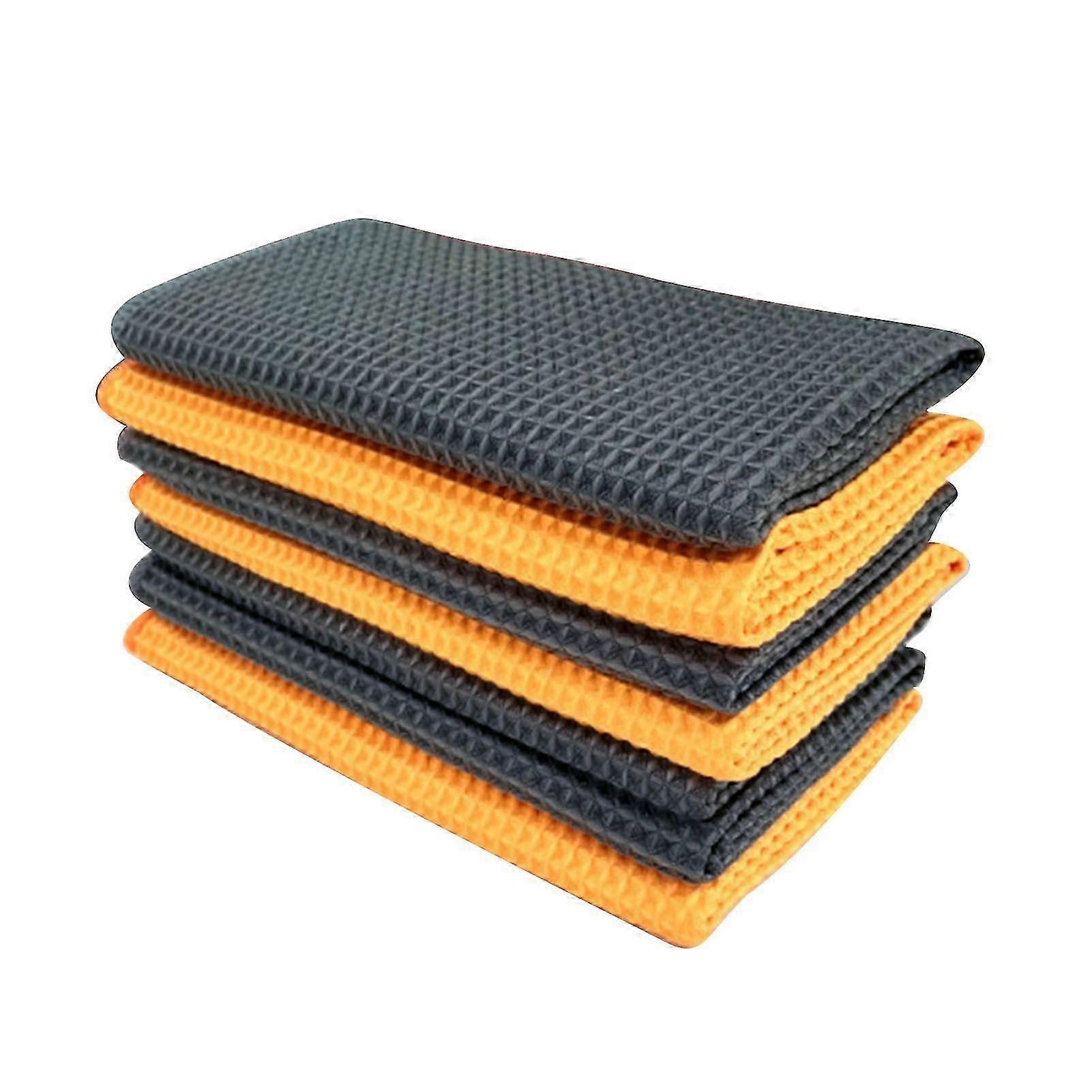 Serviette De Nettoyage De Voiture, Serviette De Lavage Multifonctionnelle En Microfibre Gaufrée Hautement Absorbante Pour Vitres Intelligentes