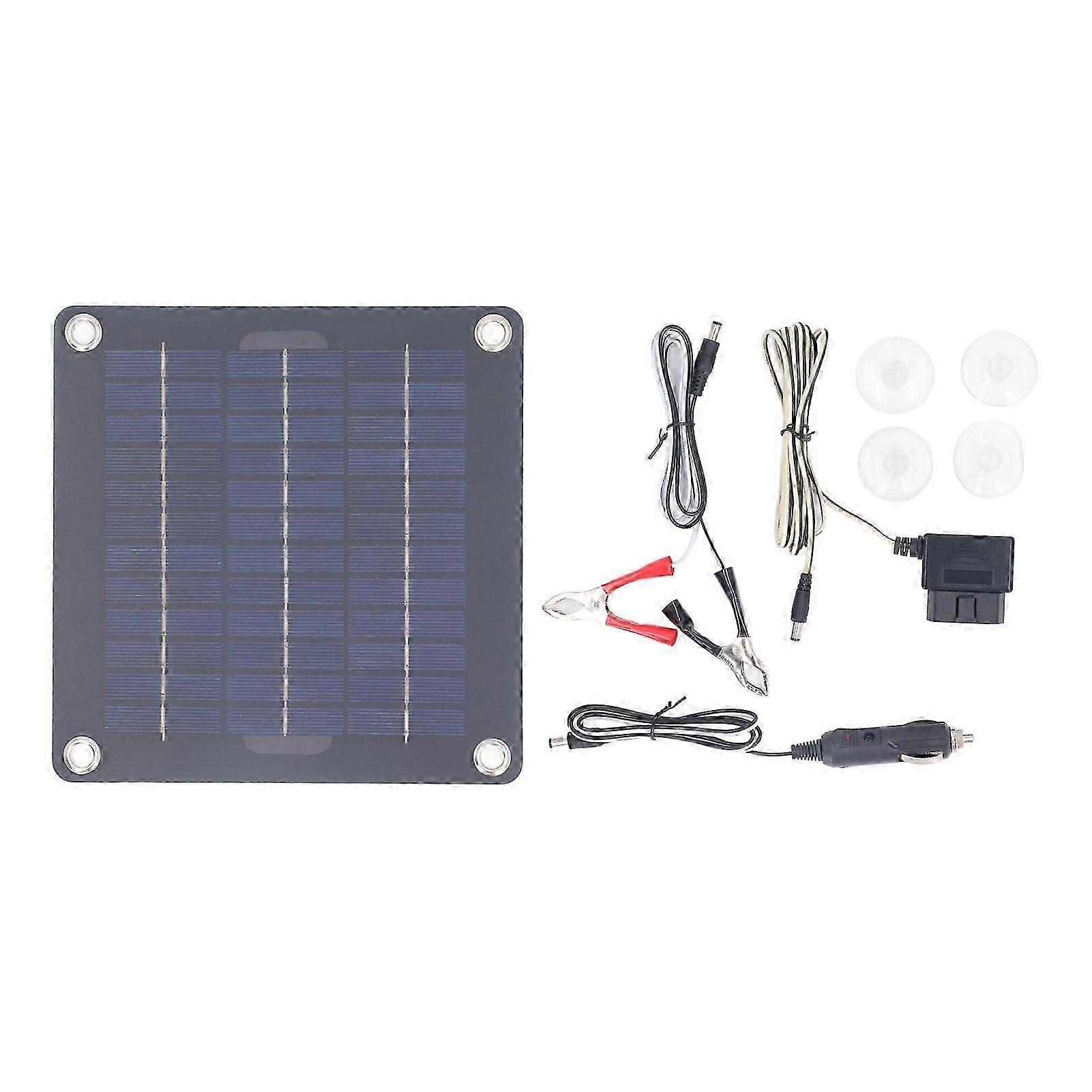 Kit Chargeur Solaire Pour Batterie Monocristalline 12 V/18 V, 20 W, Pour Camping-car, Voiture Et Bateau. Qualité Supérieure.