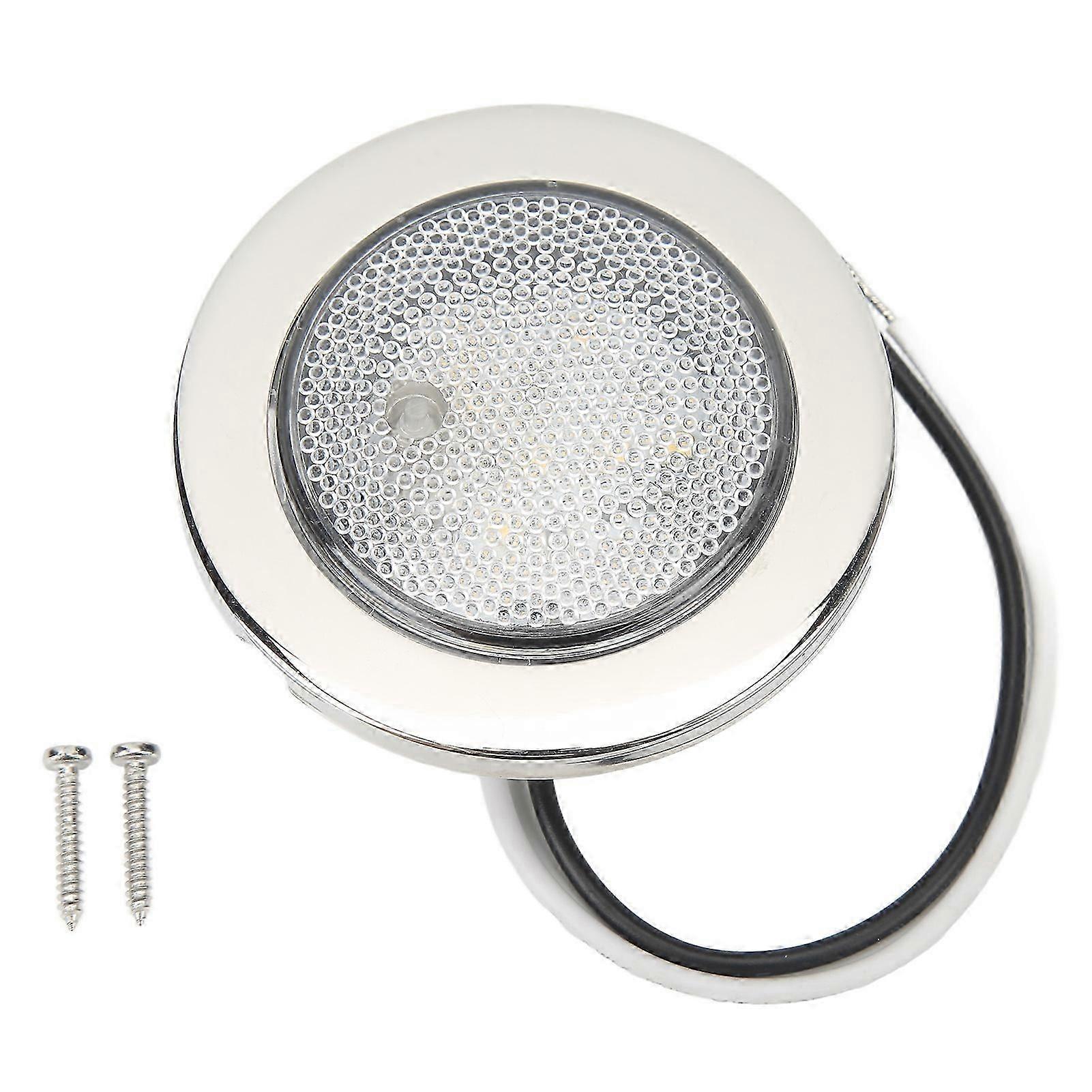 Plafonnier Led Rond 3 Pouces 12 V Étanche Ip66, Montage Encastré, Pour Bateaux, Yachts, Camping-cars Et Véhicules De Loisirs.