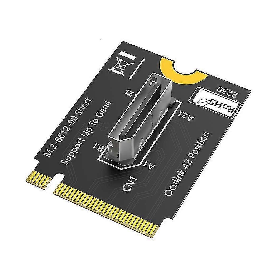 Adaptateur M.2 Nvme Key M Vers Sff-8612, Pci-e 4.0 X4 Vers Oculink Pour Ssd, Egpu, Ssd U.2/u.3, 2230 M-key Fdq