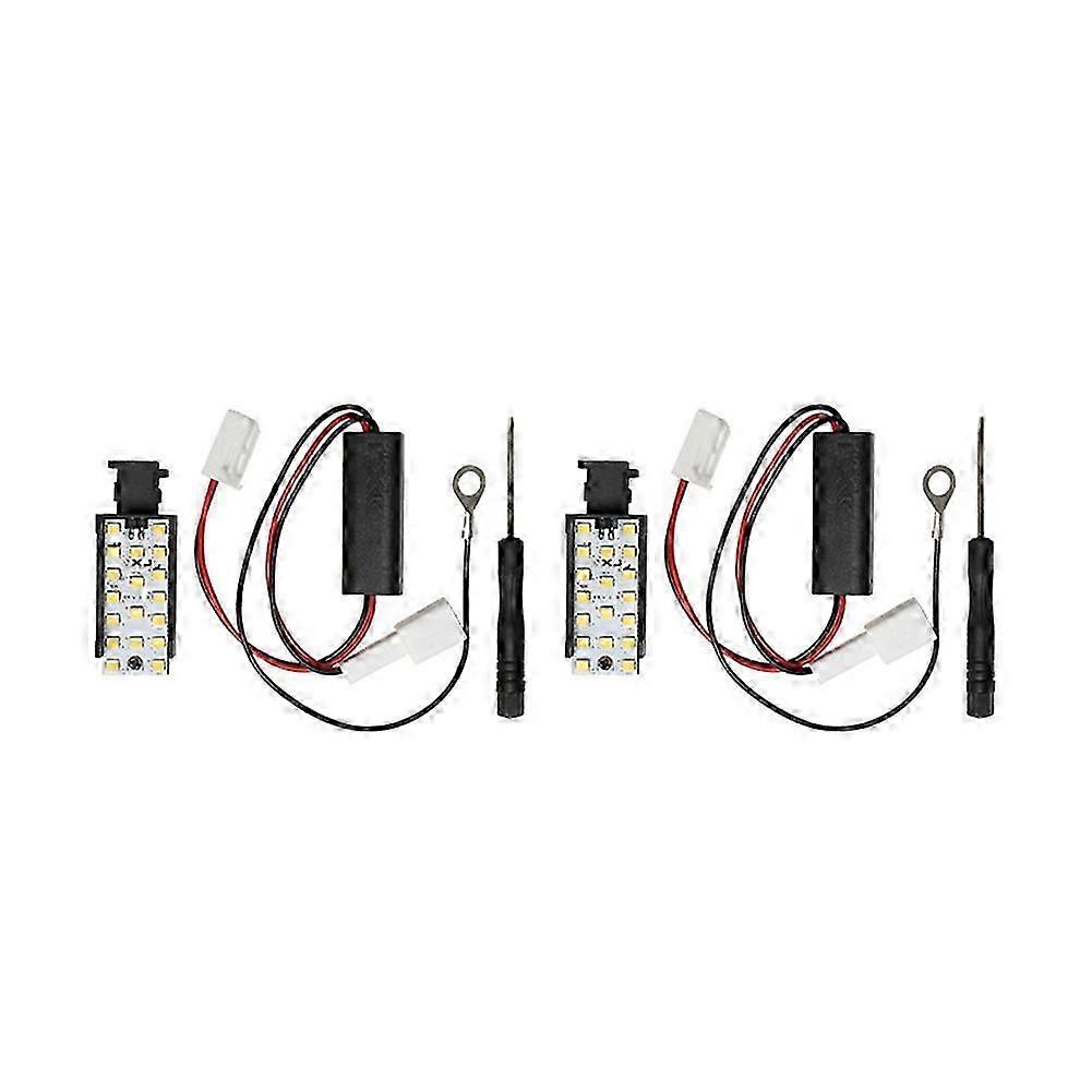 Éclairage D'Ambiance Intérieur De Coffre Pour Voiture, Éclairage Led Pour Coffre Arrière, Métal Et Abs, Compatible Avec Alphard Série 40 (2015-2022), Blanc Chaud Fdq