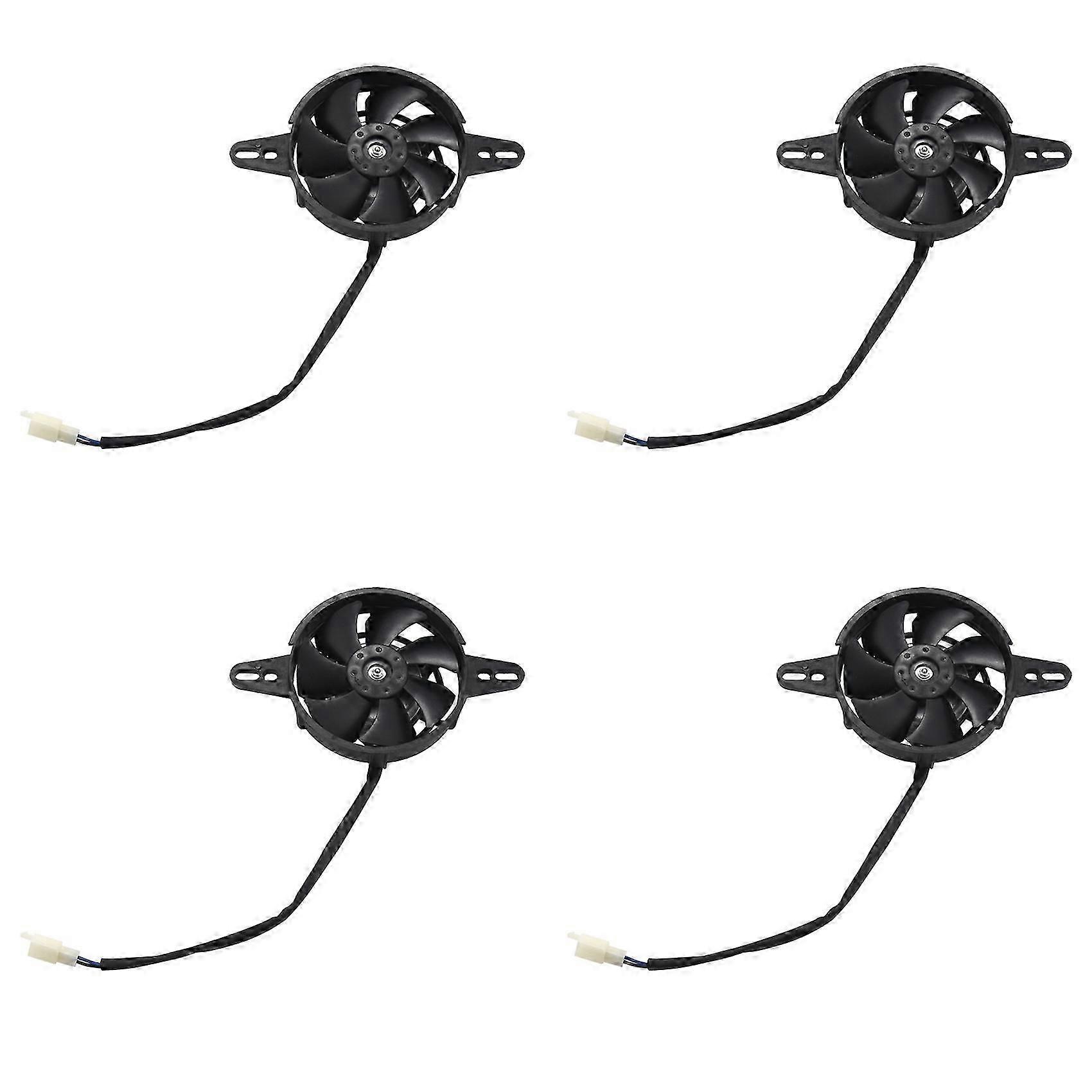 Ventilateur De Refroidissement Électrique Pour Radiateur De 4 X Refroidisseur D'Huile Et D'Eau, Compatible Avec Quads, Karts Et Buggies Chinois 150 Cc, 200 Cc Et 250 Cc (qaq)