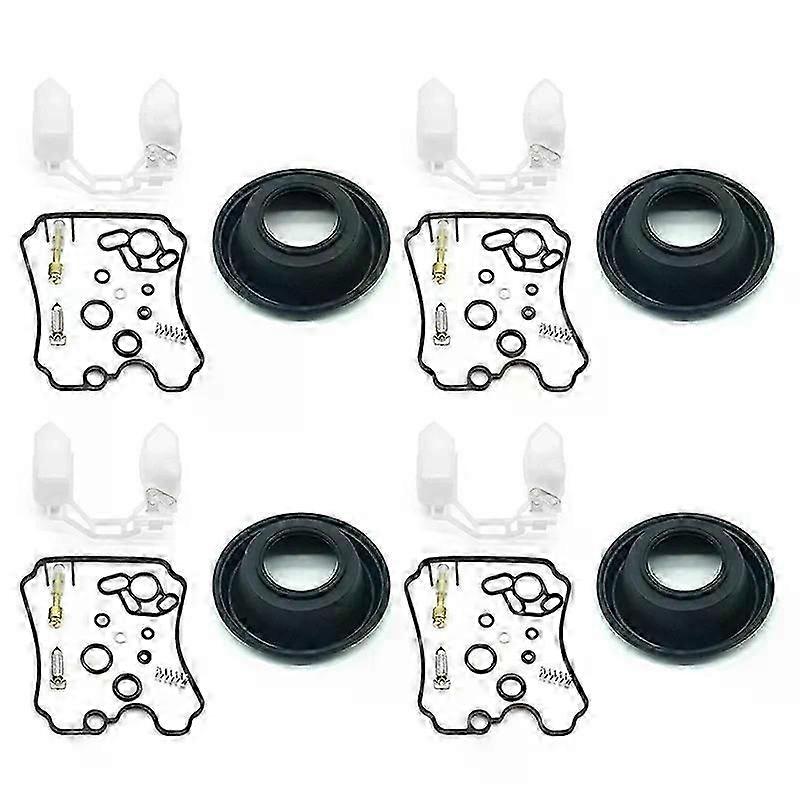 Kit De Réparation De Carburateur Pour Yamaha Yzf750r Yzf750 Yzf 750 R 1993 1994-1998 : Membrane À Dépression, Flotteur, Soupape (4 Pièces). Référence : Rn.