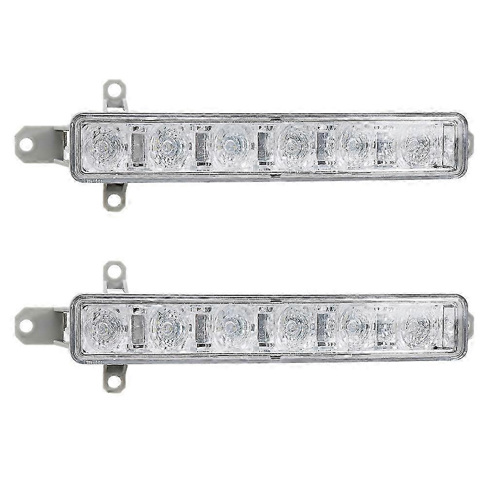 Feux De Jour À 6 Led 6000k Transparents Pour Citroën C1 (2006-2017) Et C3 (2015-2019) - Référence : 9677409380 (jg)