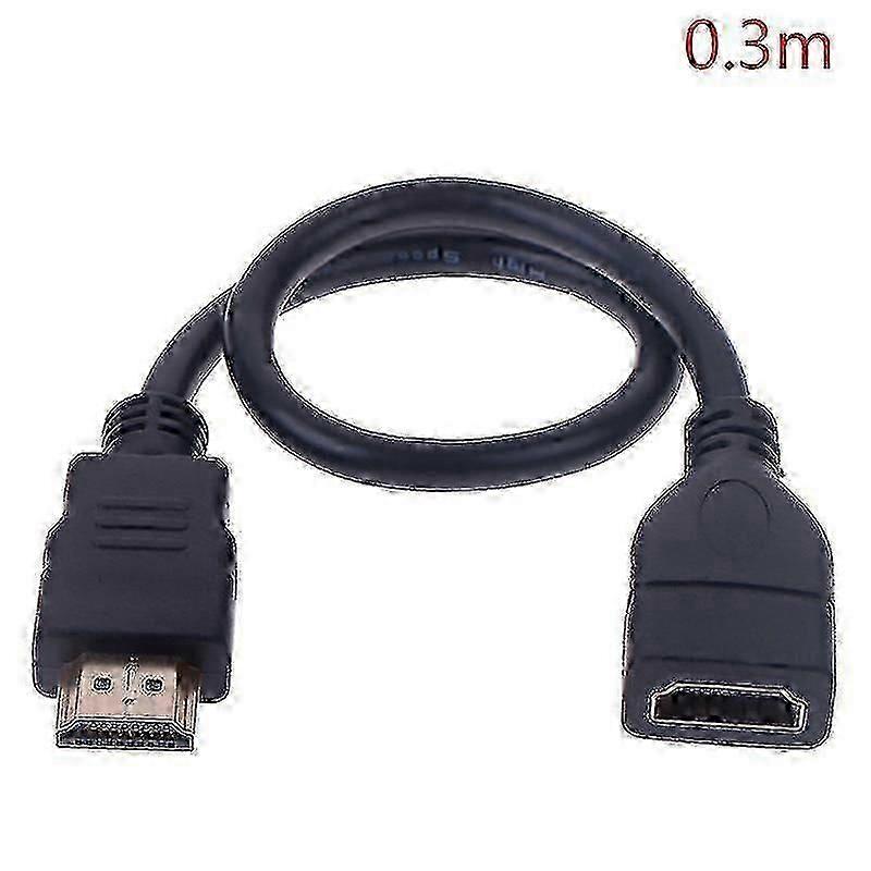 Câble D'Extension Hdmi Mâle-femelle De 30 Cm (0,3 M) Avec Protection