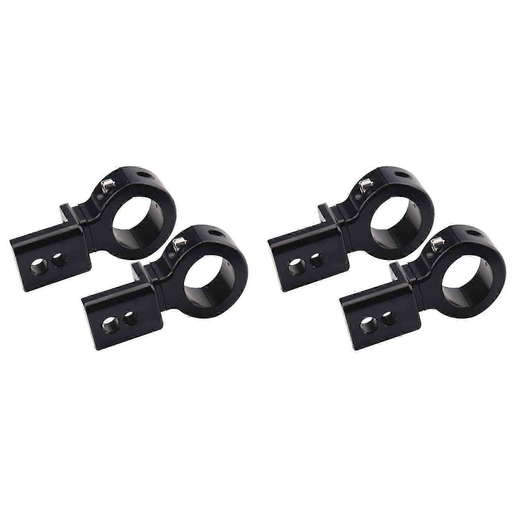 Support De Phare Led Pour Moto, Fixation Réglable 20-32 Mm, Lot De 4, Noir Qaq