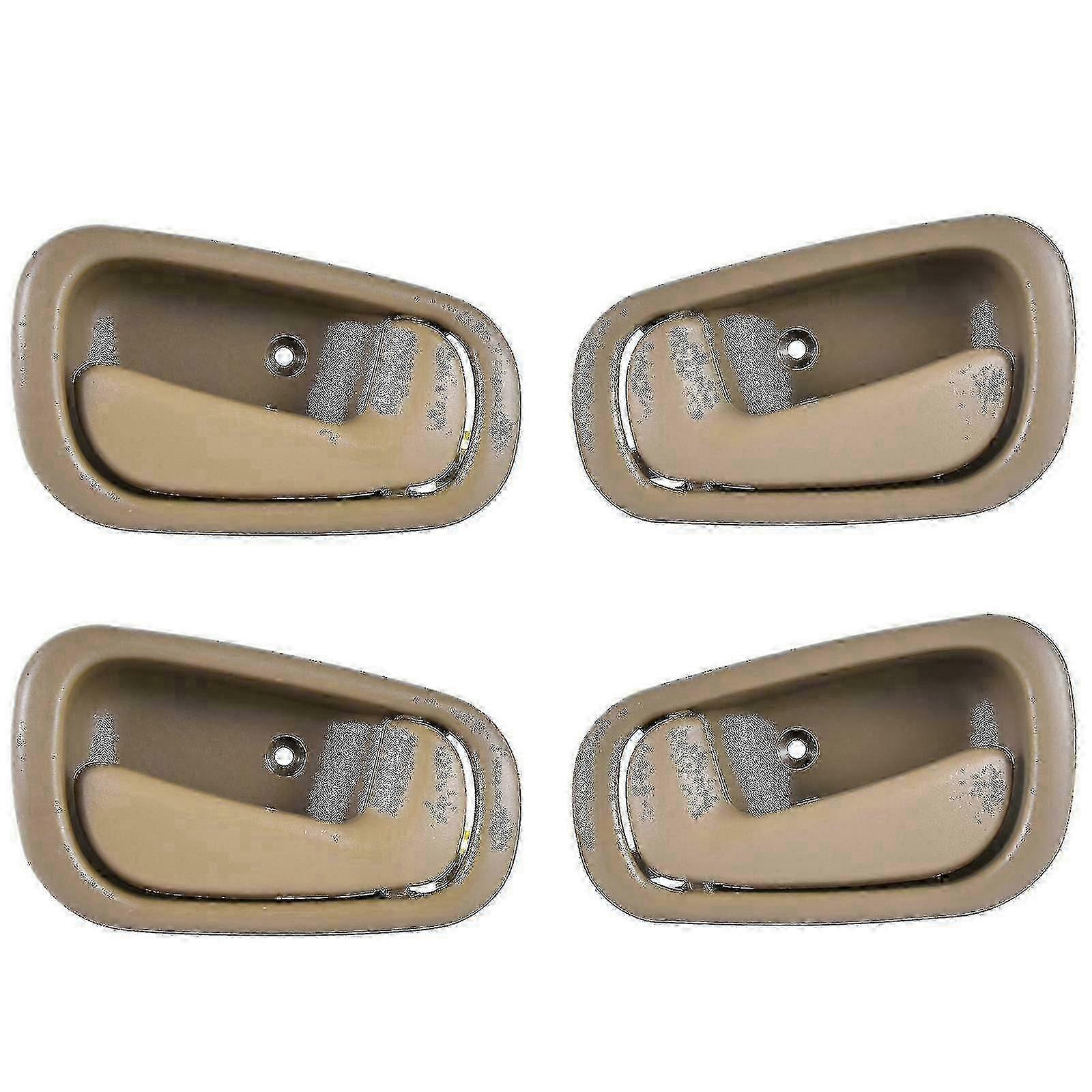 4 Poignées De Porte Intérieures Beiges Pour Corolla / Chevy Prizm 1998-2002 69205-02050-b1 69206-