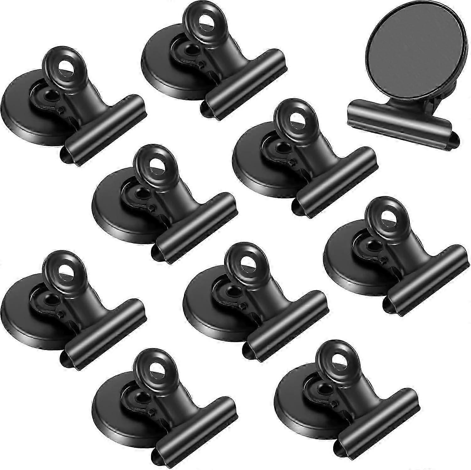 Lot De 10 Pinces Magnétiques, Aimants Métalliques Pour Réfrigérateur, Idéaux Pour Photos, Tableaux Blancs, Notes Et Cartes.