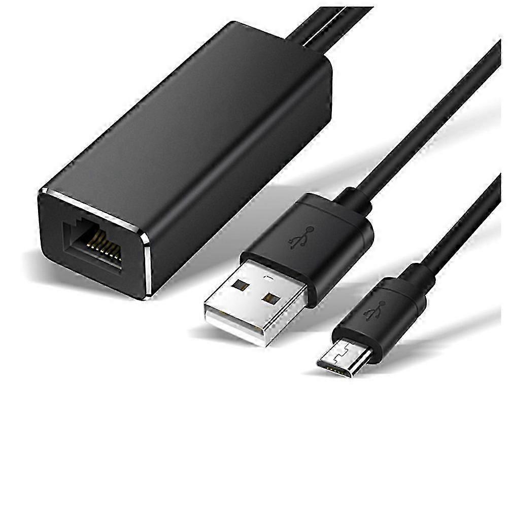 Adaptateur Ethernet Micro-usb 10/100 Mbps Pour Fire Tv Stick Usb Vers Rj45, Carte Réseau Usb Pour Google Chromecast Gen 2 1 Ultra Kns