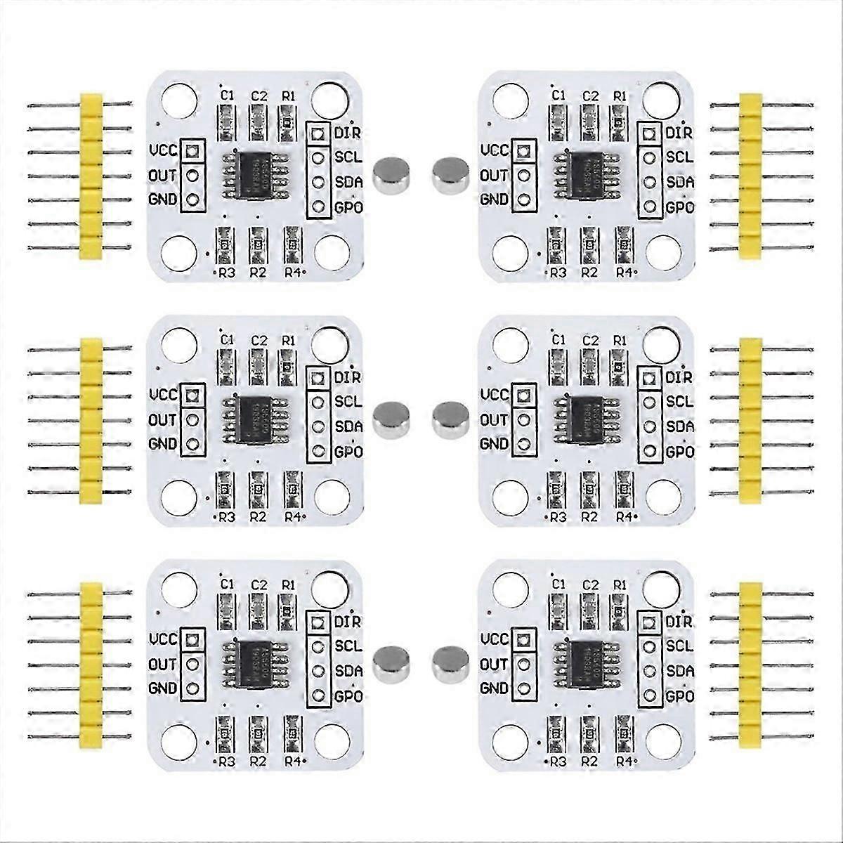 Encodeur Magnétique As5600 12 Bits Haute Précision Avec Aimant, 6 Jeux Pa