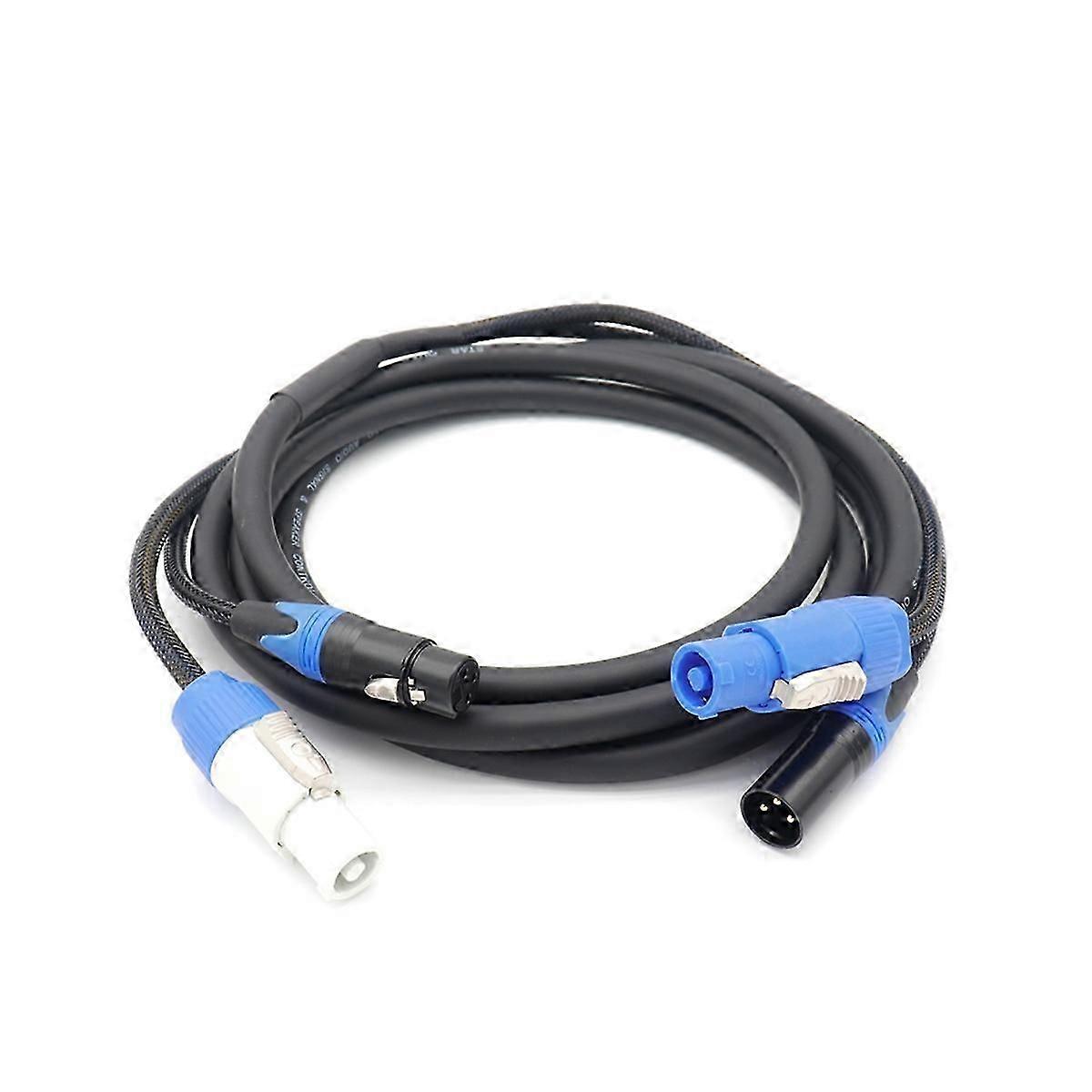 Câble Combo Xlr 3 Broches Powercon De Haute Qualité, 1 M, Dmx512.