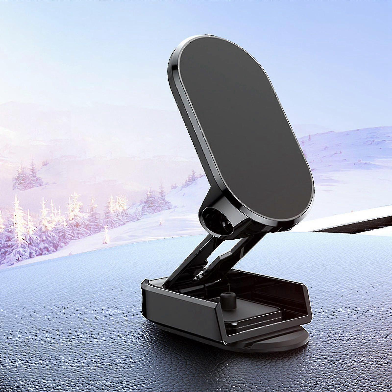 Support Magnétique Pliable Et Puissant Pour Téléphone Portable De Voiture, À Forte Ventouse.