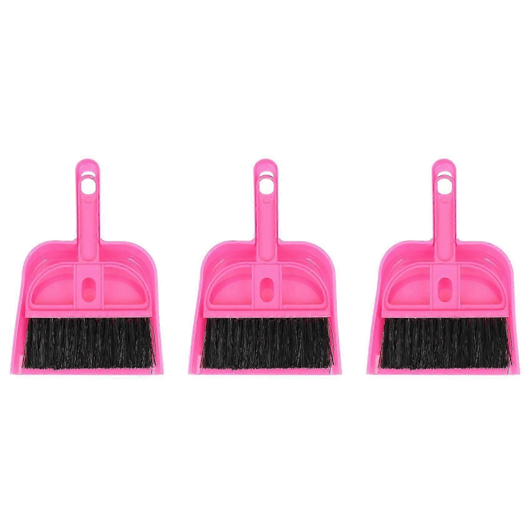 Ensemble De 3 Mini Balais, Pelles Et Fouets Pour Le Nettoyage De Clavier De Voiture Qaq