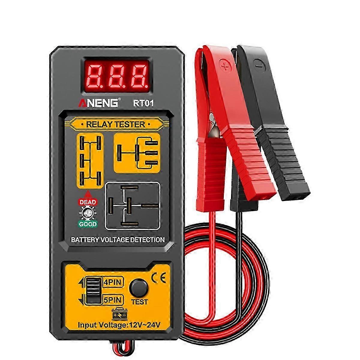 Testeur De Relais Automobile, Testeur De Tension Universel 12-24 V, Testeur De Batterie Automobile, Testeur De Relais Électronique Automobile Mmd