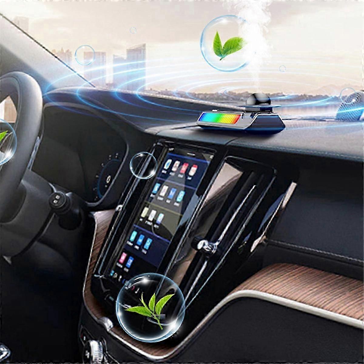 Désodorisant Pour Voiture Applicable, Lampe De Détection Sonore Dynamique, Aromathérapie Solaire
