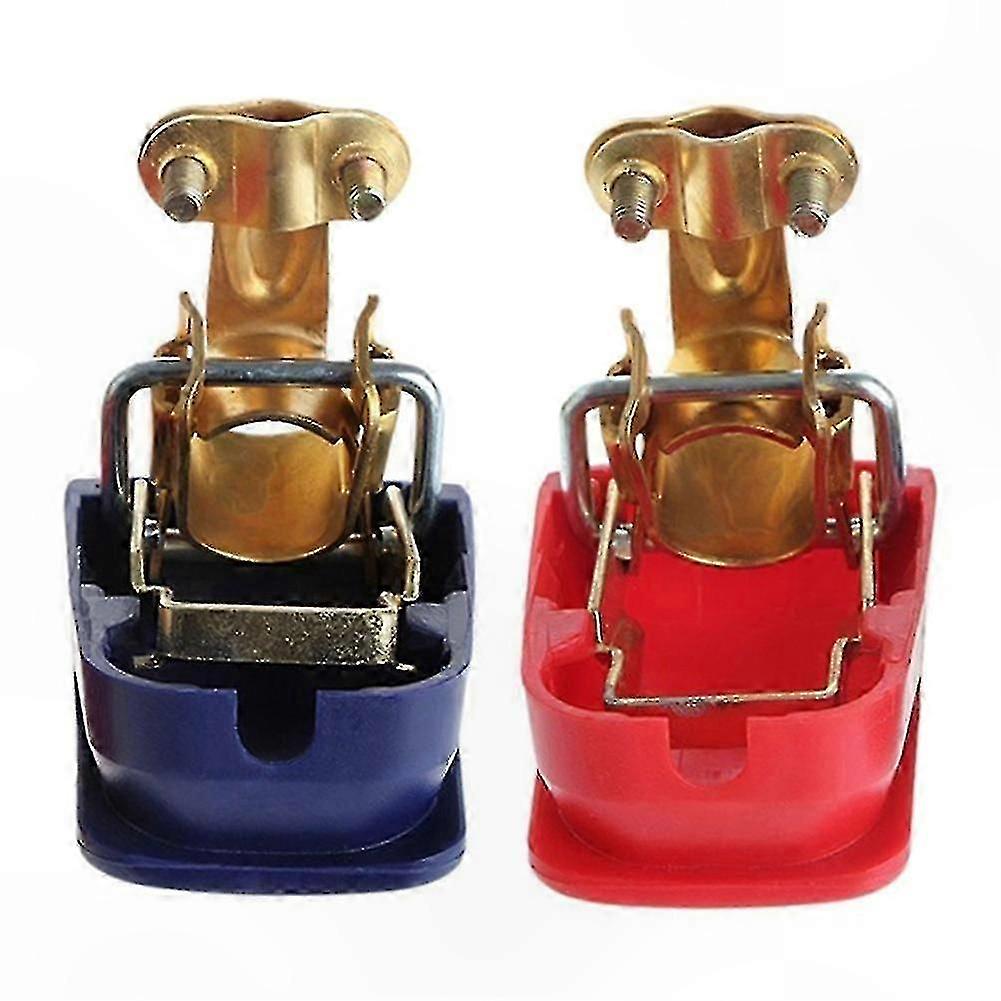 Lot De 2 Pinces Universelles Pour Bornes De Batterie 12 V, Pour Applications Automobiles, Marines Et Camping-cars (bonne Qualité).