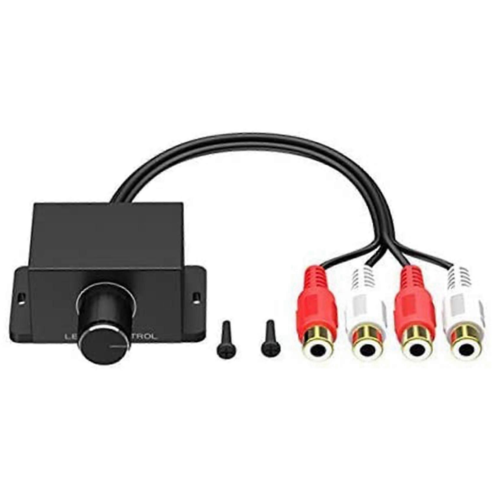 Adaptateur De Mini-bouton Pour Voiture Avec Amplificateur Audio, Contrôle Du Volume Et Amplification Des Basses, Stéréo Numérique, Télécommande Universelle Kns