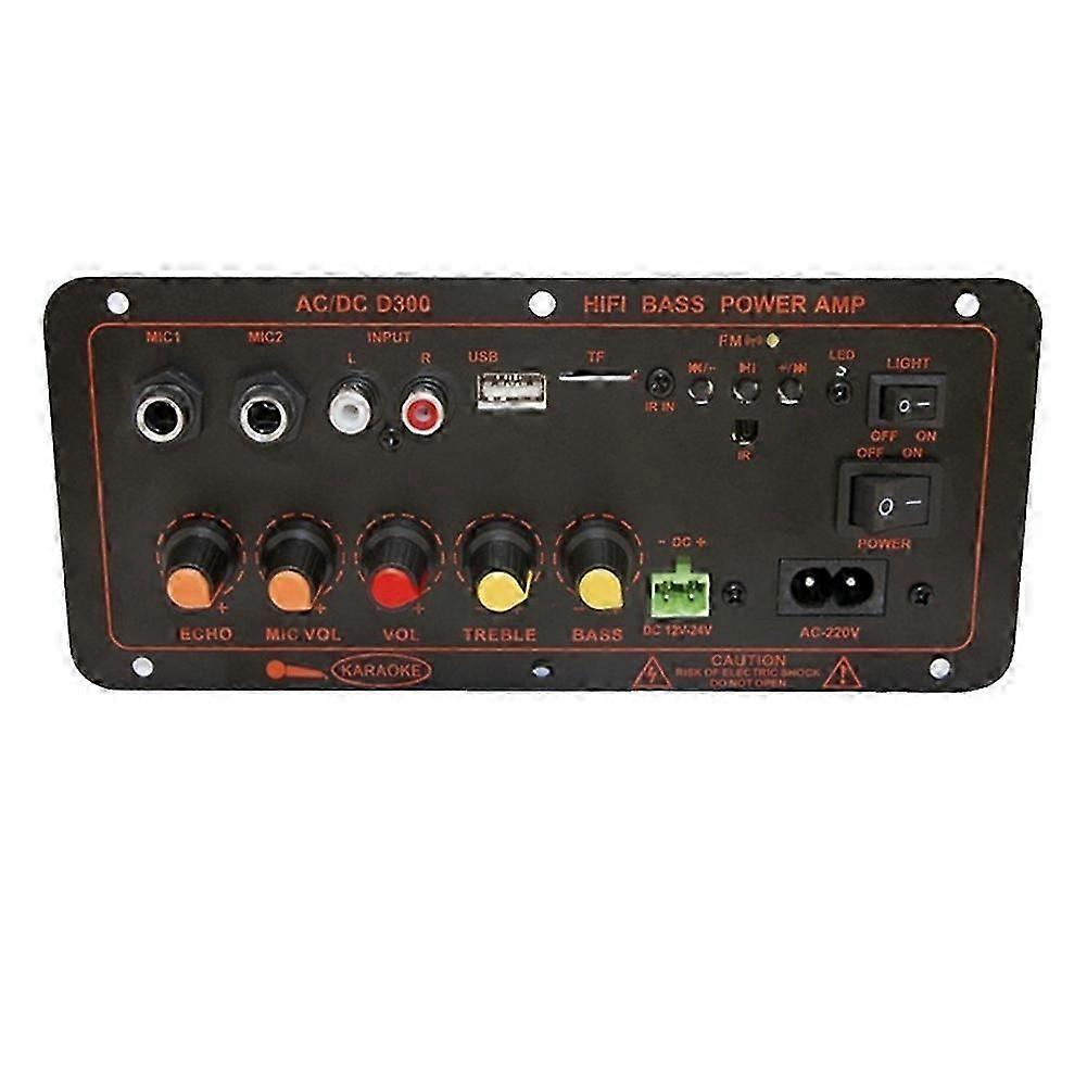 Module Amplificateur Audio Bluetooth 5.0 300 W D300 Avec Caisson De Basses Et Double Microphone, Lecteur Multimédia De Voiture, Prise Us Kns