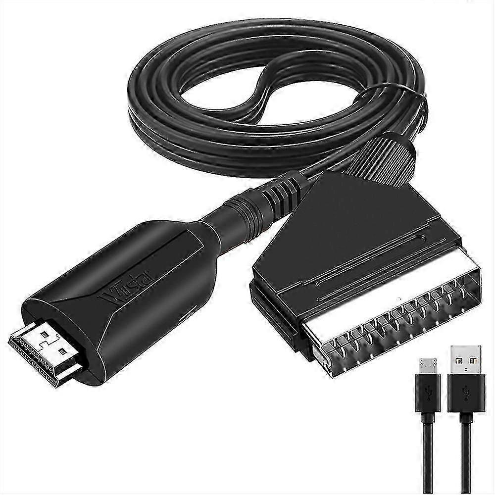 Câble Hdmi Vers Péritel De 1 Mètre De Long, Nouveau Style, Connexion Directe, Conversion Pratique.