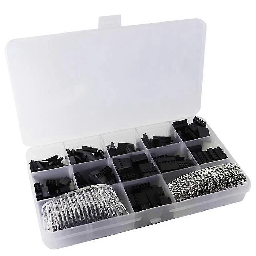 Kit De 620 Connecteurs 2,54 Mm, Broches De Connexion Pour Câbles De Pontage, Broches Mâles À Sertir + Broches Femelles Fdq