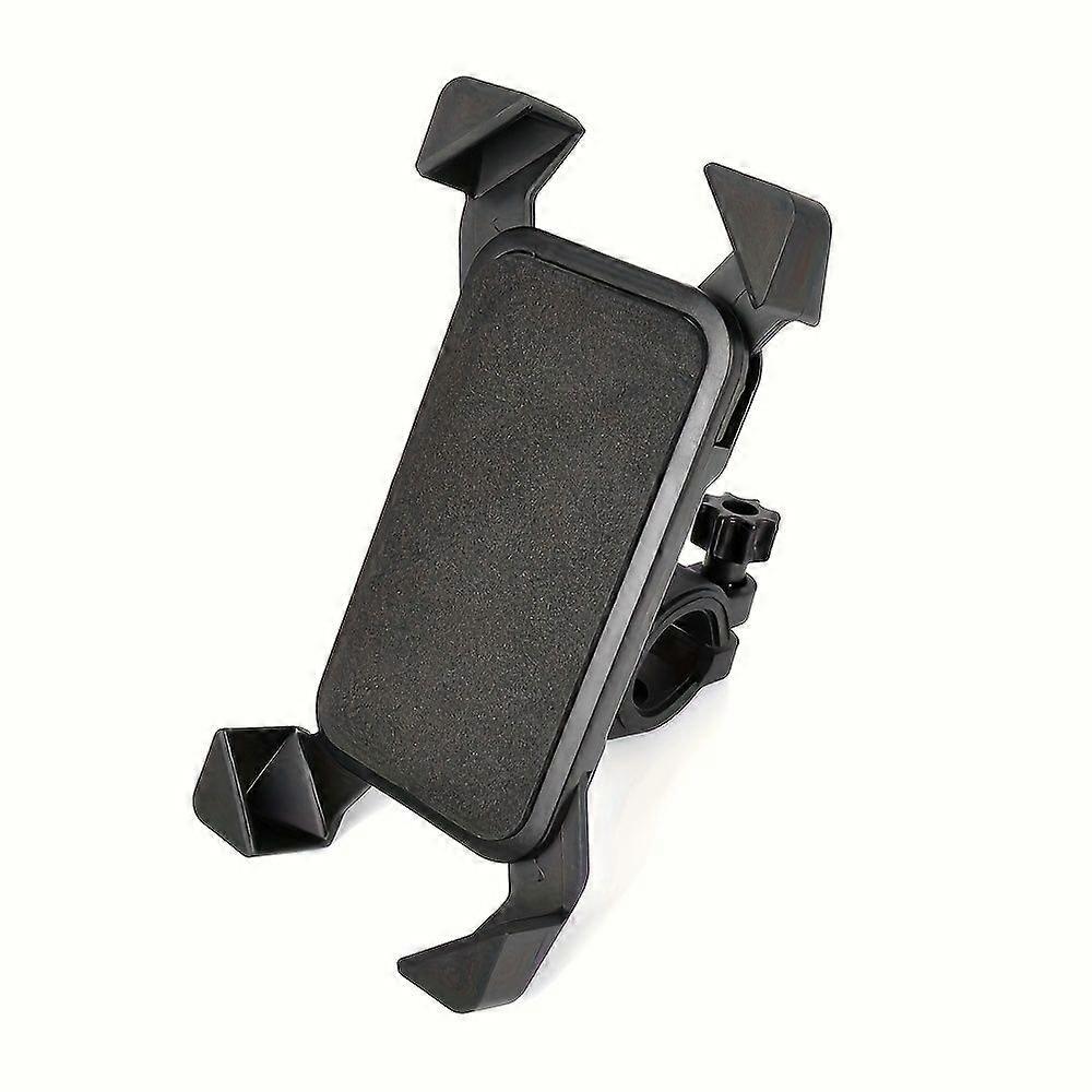 Support De Téléphone Rotatif À 360° Avec Pince Extensible À 4 Branches, Support Universel En Abs Noir Pour Scooters Électriques, Motos Et Vélos