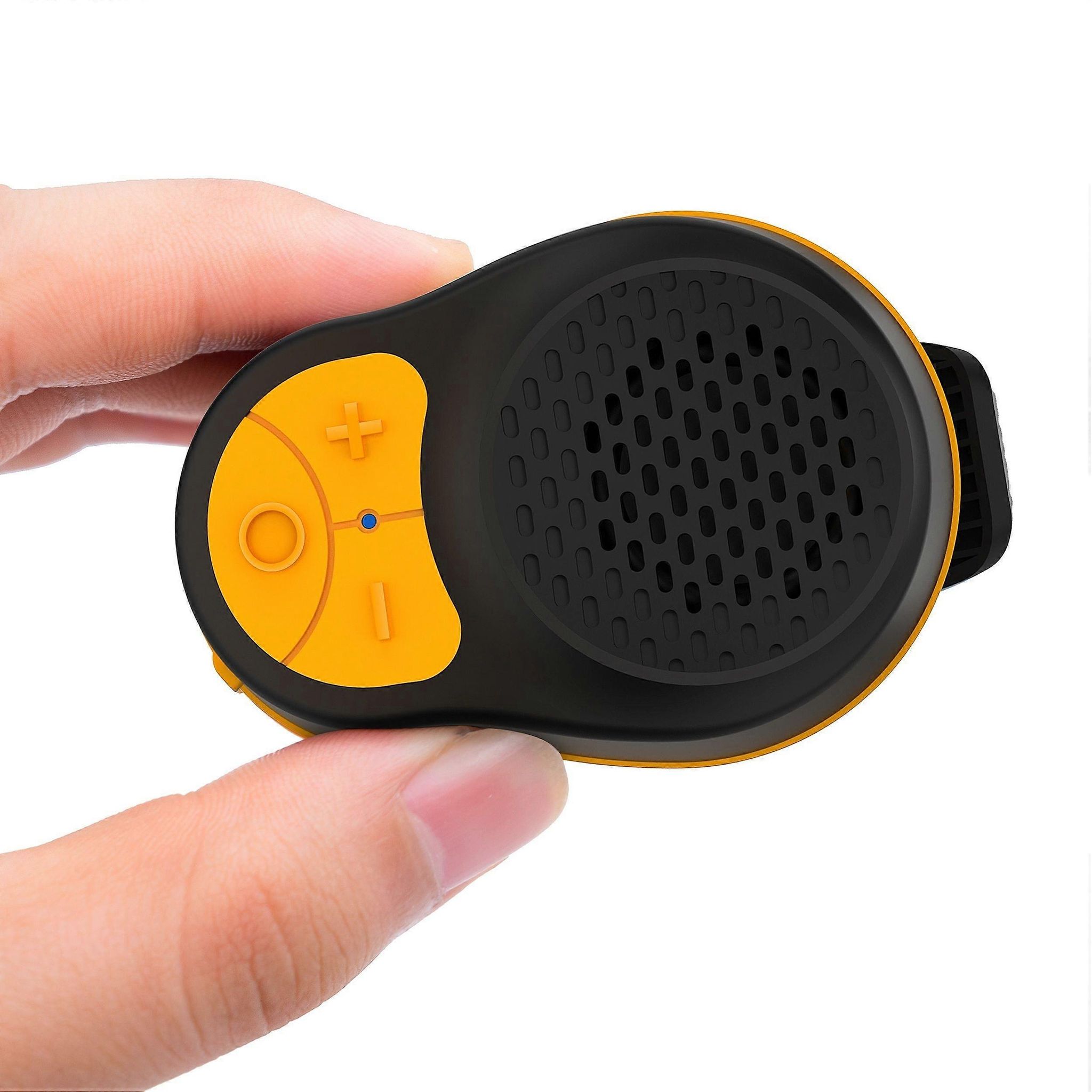 Enceinte Portable Sans Fil (noir Et Jaune) Avec Clip, Mini Micro Intégré, Étanche Ipx5, Autonomie De 15 Heures, Idéale Pour Les Chantiers, La Course À Pied, Le Vélo Et La Randonnée.