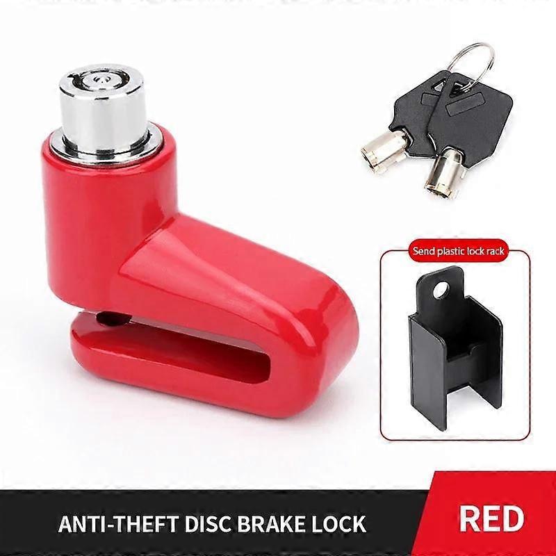 Antivol De Disque De Frein Pour Motos, Scooters Et Quads, Support Robuste En Forme De U Avec Cordelette De Rappel Et 2 Clés, Antivol De Disque Portable Pour Vélos Électriques