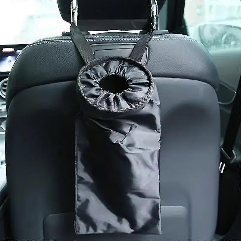 Sac Poubelle Suspendu Pour Voiture, Pochette À Ordures Pliable Et Imperméable En Nylon Avec Cordon De Serrage, Organisateur De Rangement Pour Appuie-tête De Siège, Pour Les Voyages Et Le Quotidien