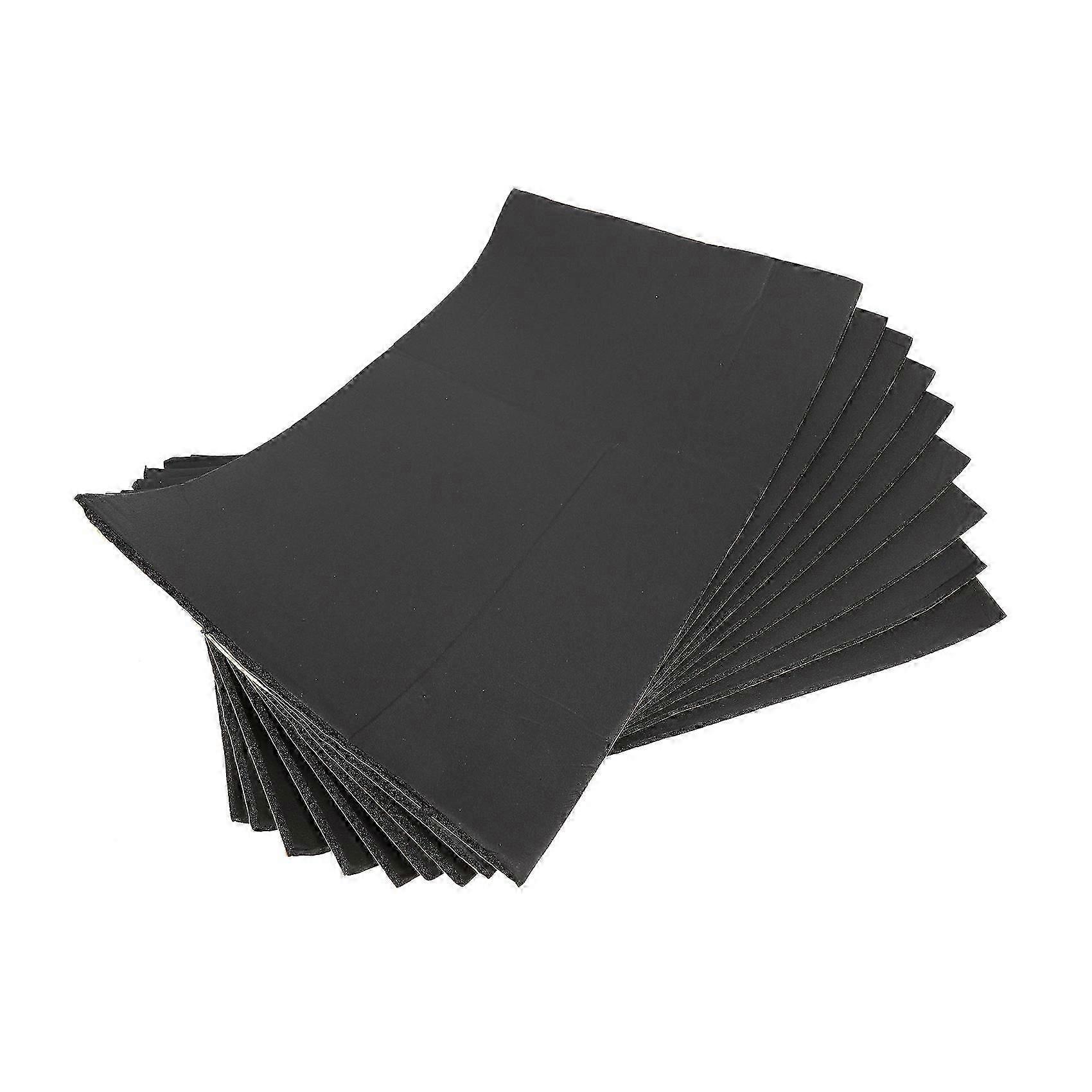 Lot De 9 Pièces De Mousse Isolante Insonorisante Pour Voiture Et Fourgonnette (30 Cm X 50 Cm X 6 Mm). Accessoires D'Insonorisation Automobile De Haute Qualité.