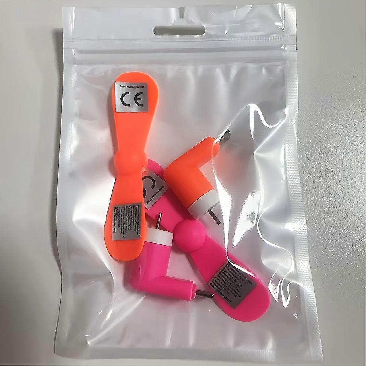 Lot De 2 Mini Ventilateurs Portables Pour Téléphone, Alimentés Par Usb-c, Ultra-silencieux, Puissant Et Pliable, Rotation À 360°, Idéal Pour L'Extérieur, Le Bureau, La Maison Et Les Voyages En Été.
