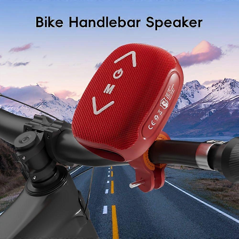 Enceinte Sans Fil 7 W Pour Vélo, Bluetooth 5.0 Stéréo Avec Basses Profondes, Étanche Ipx5, Batterie 1200 Mah, Autonomie De 10 H, Compatible Avec Les Appels Mains Libres Via Carte Tf/tws Pour Moto Et V