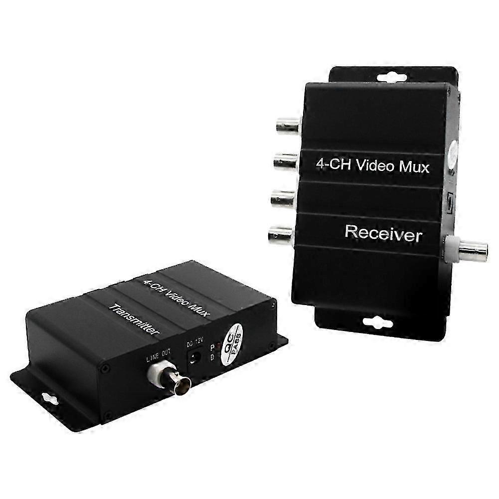 Répartiteur Vidéo 4 Canaux, Multiplexeur Vidéo Cctv 4 Canaux, Répartiteur Vidéo Avec Processeur Analogique Couleur Quadruple Kns