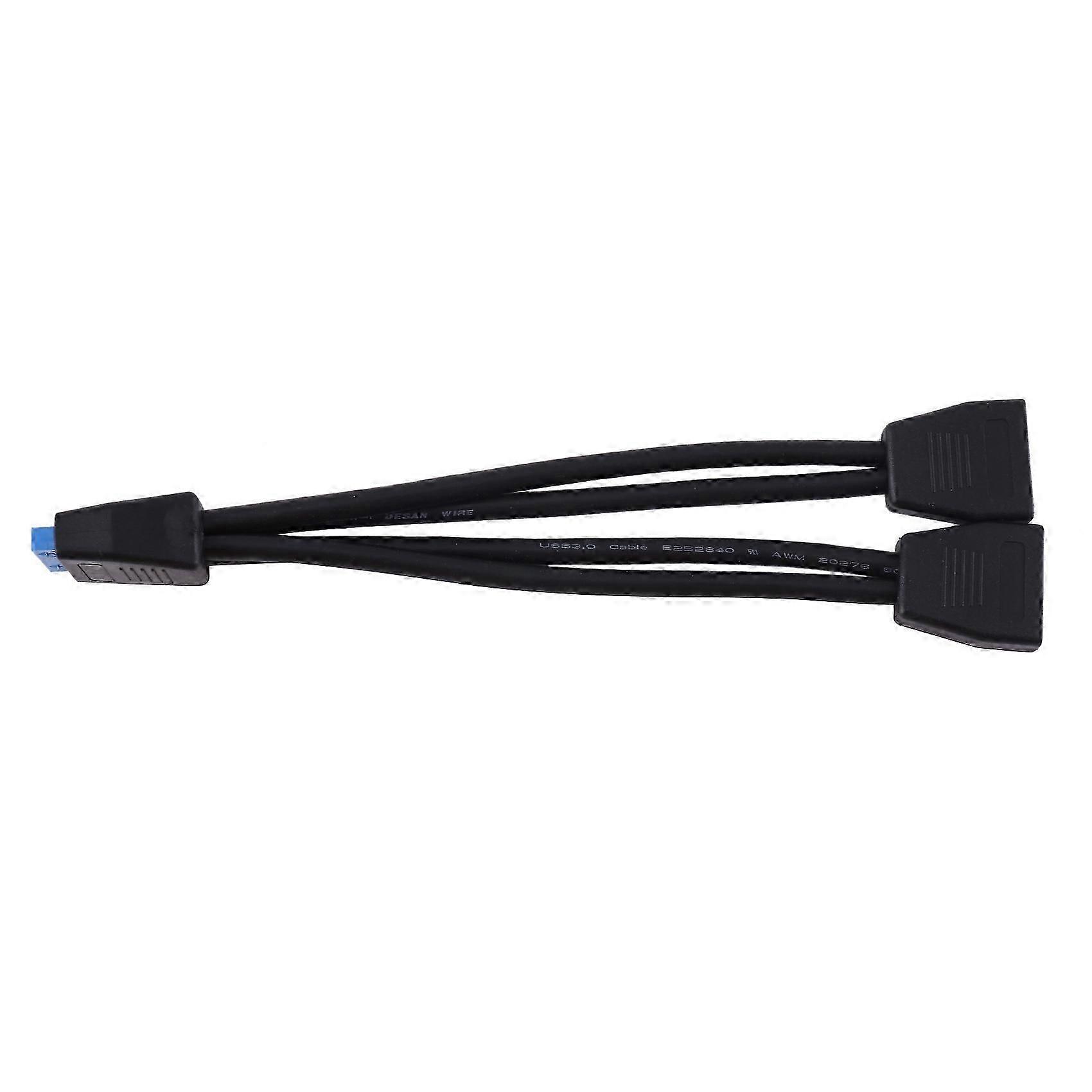Mini Câble Adaptateur/répartiteur Usb 3.0 19/20 Broches Interne (1 Vers 2) Pour Carte Mère Kns