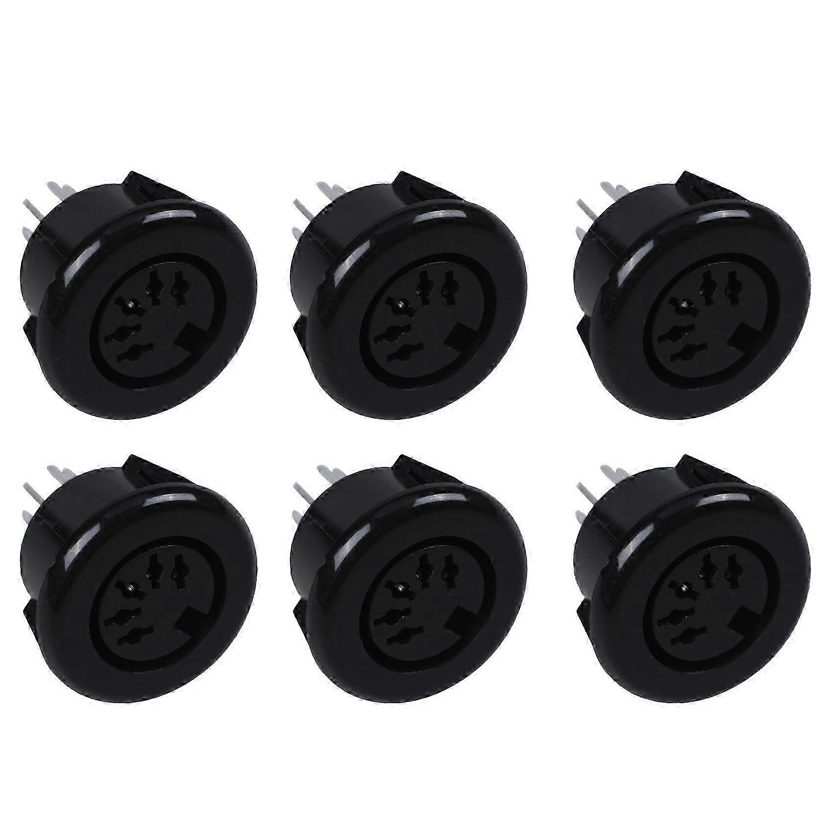 Adaptateur De Connecteur De Câble De Clavier À Montage Sur Panneau Avec Fiche Din 5 Broches Femelle (6x) Qaq