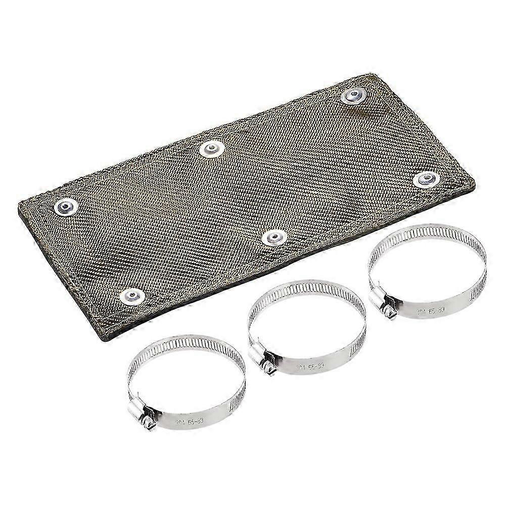 Protection Thermique En Titane Pour Tuyau D'Échappement 6 X 12 Pouces, Protection Thermique Jusqu'à 1350 °f, Protège Le Qaq