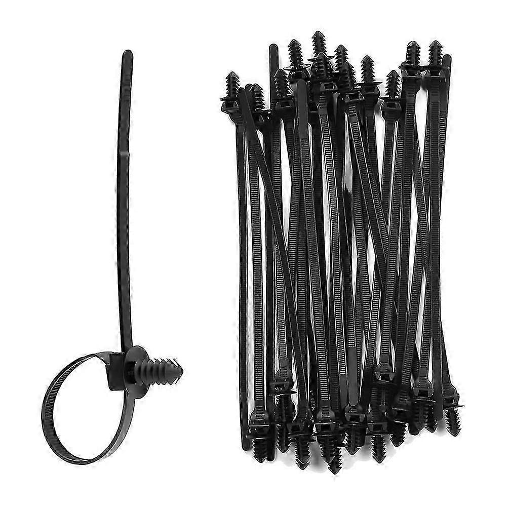 Lot De 100 Attaches Autobloquantes En Nylon Pour Arbres, À Fixation Par Pression, Pour Câbles D'Intérieur (tyi Jg).