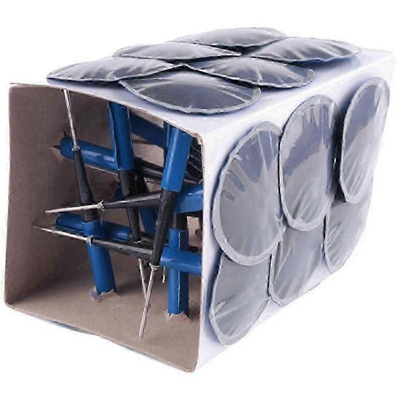 Kit De Réparation De Pneus Champignon 24 Pièces Avec Mèches De 36 Mm