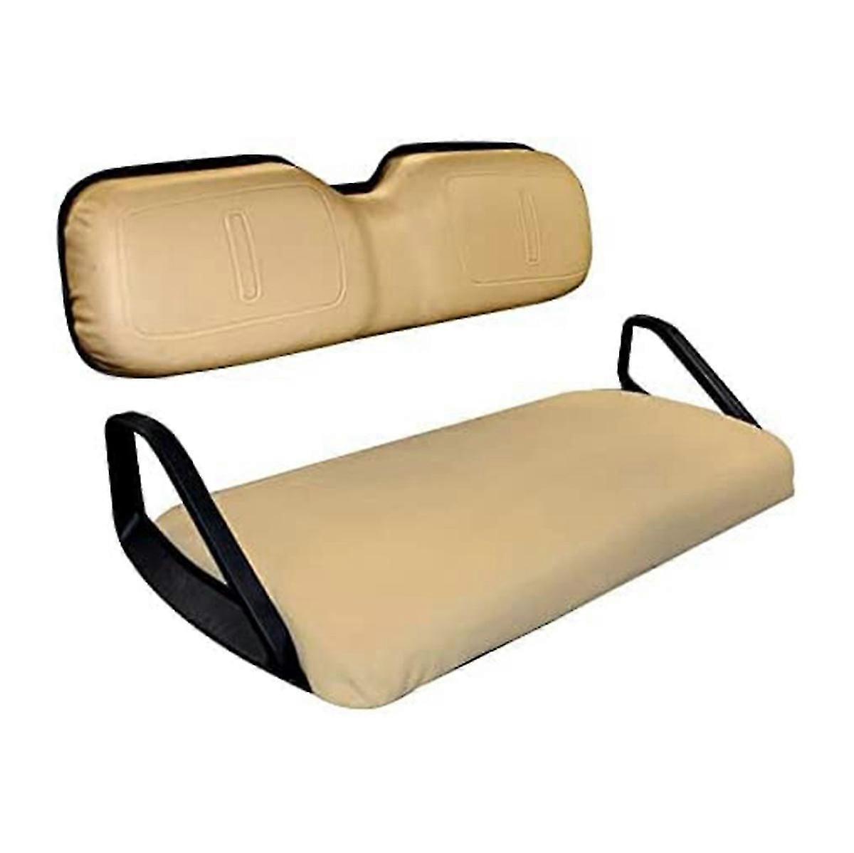 Ensemble Housse De Siège Avant Et Dossier Beige Pour Voiturette De Golf Ezgo Txt 1994-2014 (références 71602-g04 Et 71753-g04). Bonne Qualité.