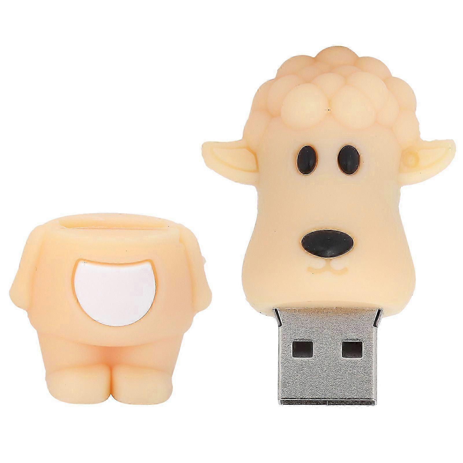 Clé Usb 2.0 En Forme De Mouton Mignon De Dessin Animé Pour Le Stockage Et Le Transfert De Données (64 Go).