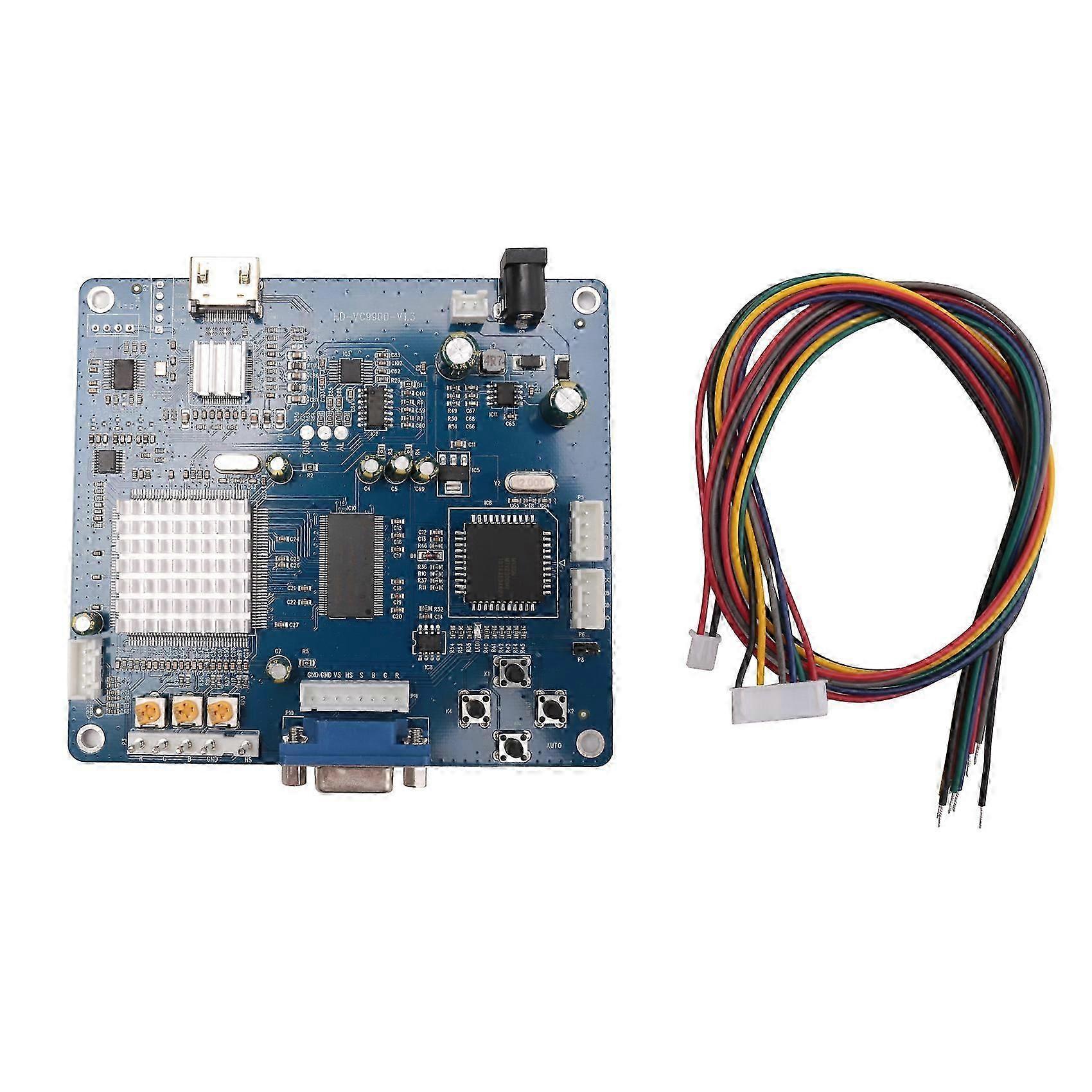 Carte De Conversion De Sortie Vidéo Hd Vga/rgb/cga/ega/yuv Vers Hdmi - Compatible Avec Les Bornes D'Arcade Bleues (kns)
