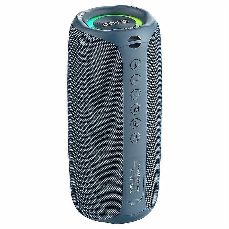 Enceinte Sans Fil Portable 20 W (bleu Cyan) Avec Éclairage Rgb, Batterie 3600 Mah, 8 H D'Autonomie, Bluetooth, Usb/sd/aux, Appairage Tws En Chaîne Pour La Maison, La Voiture, Le Camping Et Les Fêtes.