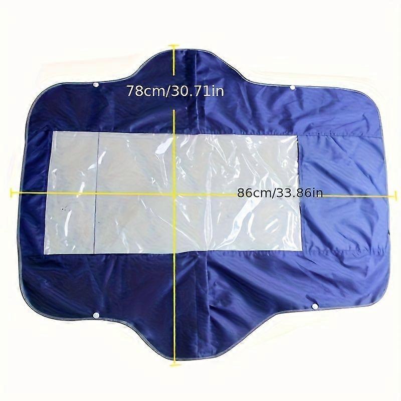 Housse Avant Étanche Pour Moto Avec Fenêtre Transparente Pour Tableau De Bord, Pare-soleil Universel 78x86cm Pour Vélos Et Scooters Électriques