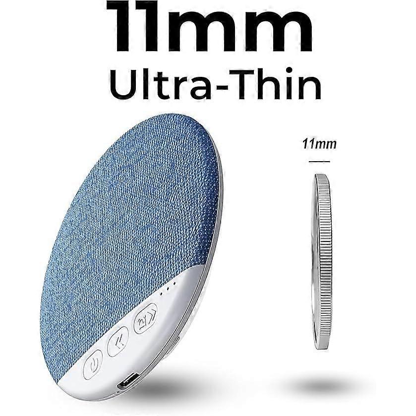 Enceinte Sans Fil Ultra-mince Pour La Table De Chevet, Son Hi-fi, Réduction Active Du Bruit, Aide Au Sommeil, Design En Tissu Bleu De 11 Mm