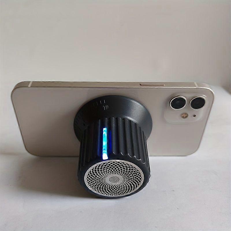 (gris Foncé) Haut-parleur Magnétique Portable Pour Téléphone, Mini Haut-parleur Sans Fil À Pince Avec Ultra-basse Fréquence, Pour Appareils Magsafe, Idéal Pour La Douche.