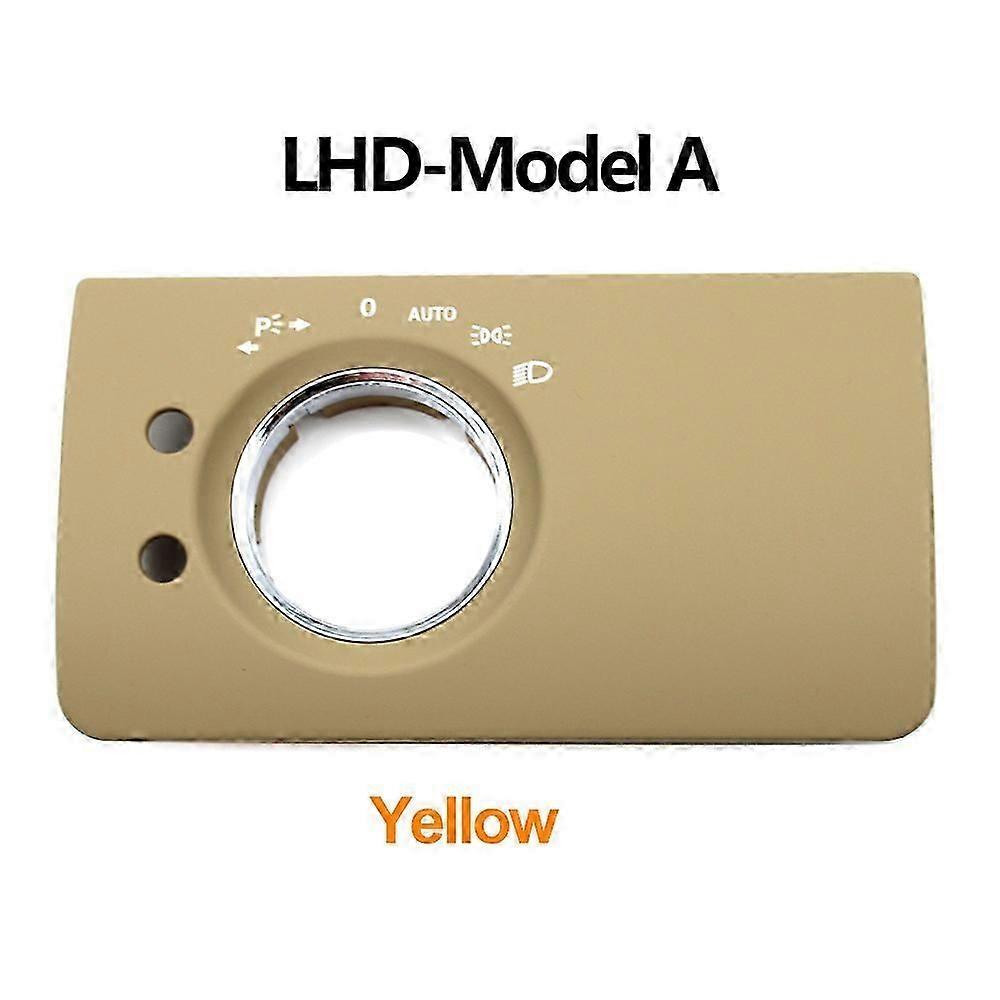 (modèle A Jaune Conduite À Gauche) Cache De Panneau De Commande Des Phares Pour Tableau De Bord Intérieur De Voiture Mercedes Benz Ml Gl W164 X164 2005-2011 1645450304