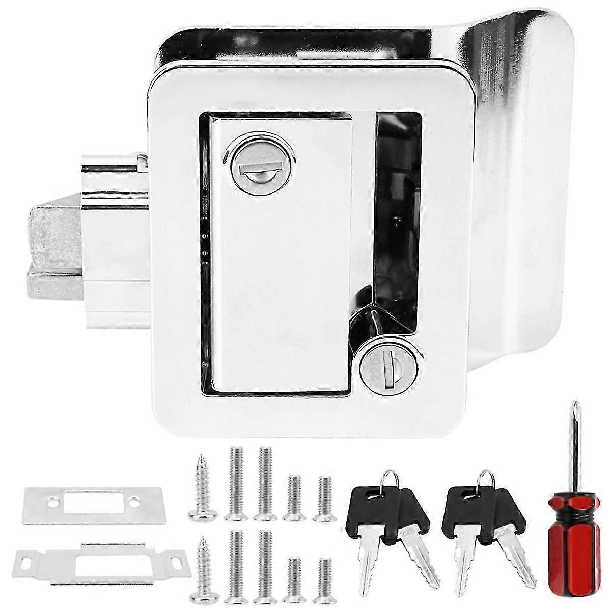 Serrure De Porte D'Entrée Pour Camping-car, Loquet De Porte De Caravane, Serrure De Remplacement Pour Camping-car De Haute Qualité