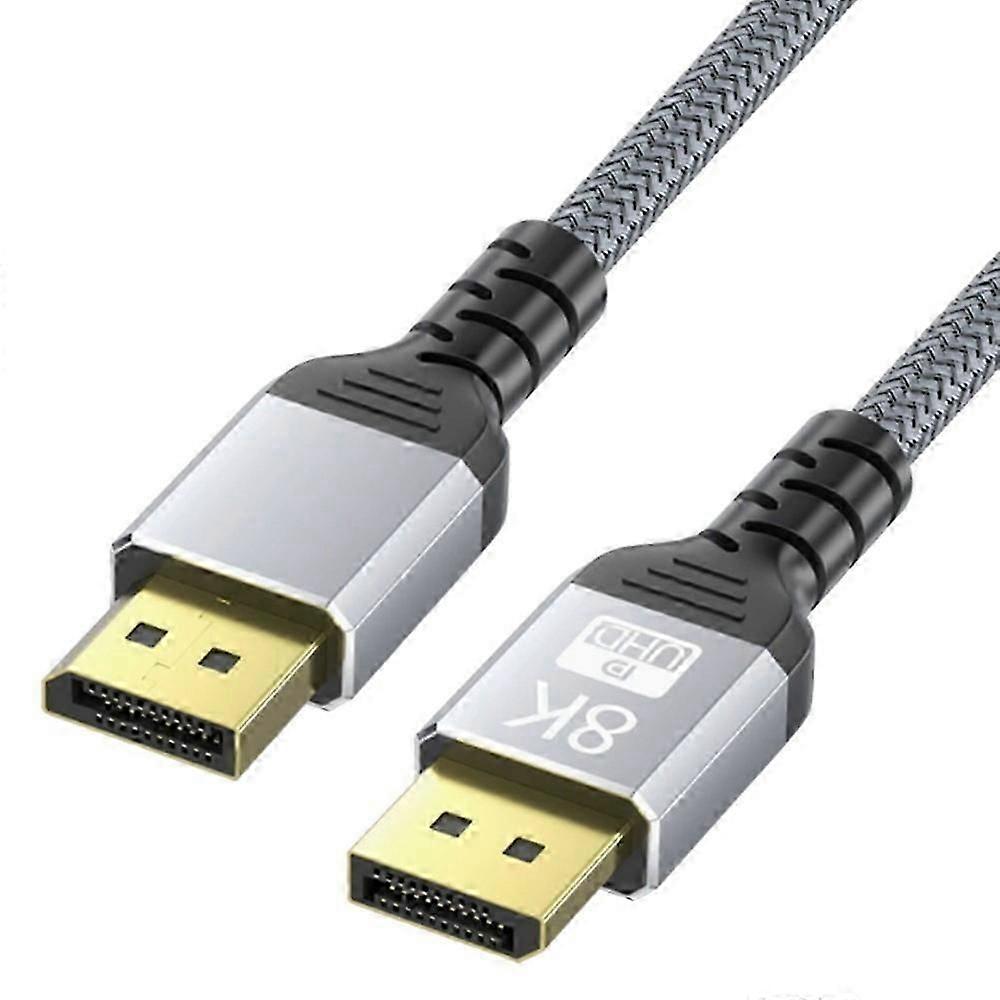 Câble Displayport 1.4 8k, Rallonge Dp Haute Vitesse 4k À 144 Hz, Connecteur Dp 1.4 Mâle-mâle Ek