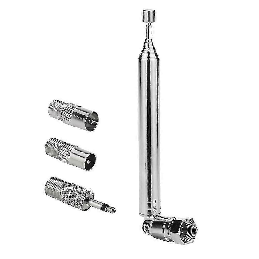 Adaptateur De Remplacement D'Antenne Radio Fm Télescopique À Vis, Connecteur Mâle De Type F Pour Récepteur Stéréo Av Et Amplificateur Domestique Kns