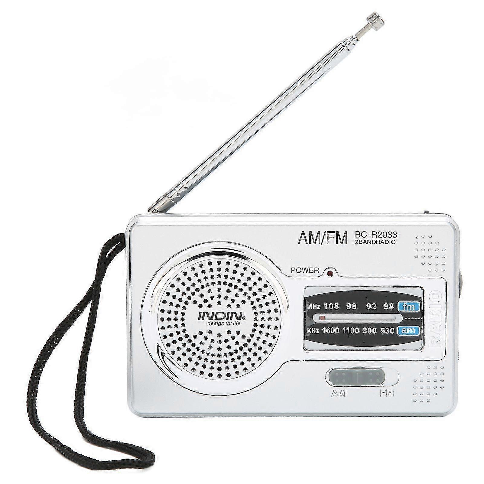 Radio Portable Am/fm Multifonctionnelle, Mini Radio De Poche À Piles, Idéale Pour Offrir. Qualité Irréprochable.